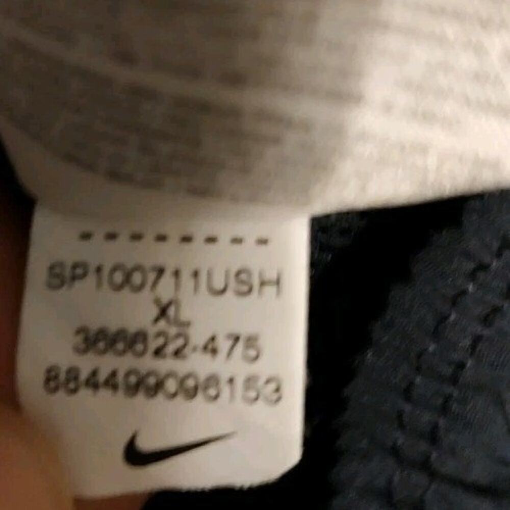 Nike Women's Track Dri Fit Navy Blue / Bright Blue Pink Swoosh Pants - XL 16-18 - Picture 7 of 7